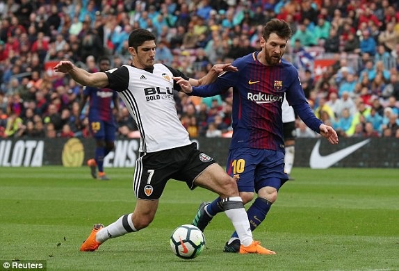 
Messi vẫn đang chơi năng nổ dù chưa thể ghi bàn

