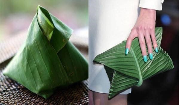 Các mẫu hàng hiệu giá trăm triệu đồng nhìn như cuộn giấy vệ sinh, làn đi chợ - 2 Chiếc túi Hermes có giá 4.000 USD (tương đương gần 91 triệu đồng) có vẻ bề ngoài giống với lá gói bánh ú. (Nguồn: SGCT)