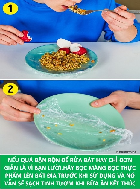 Những công dụng “đáng ngạc nhiên” của màng bọc thực phẩm - 7 Những công dụng “đáng ngạc nhiên” của màng bọc thực phẩm - 7