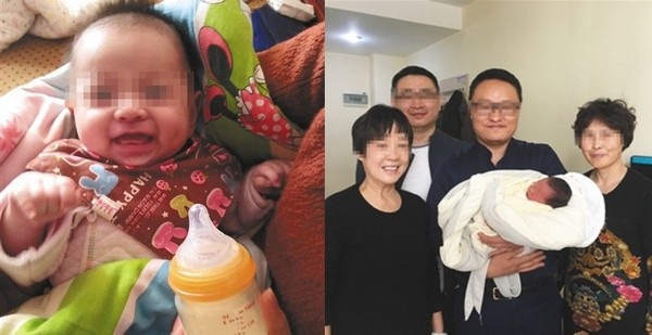 Em bé chào đời 4 năm sau khi cha mẹ qua đời - 1 Bé trai Tian Tian chào đời trong sự hạnh phúc của những người ông, bà