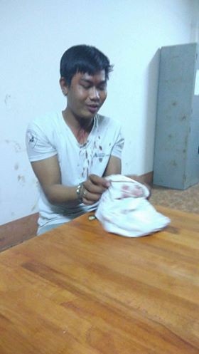 Nguyễn Trung Lực tại cơ quan công an