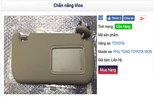 Toyota Việt Nam: Vios dùng tấm che nắng bằng bìa các-tông là đảm bảo tiêu chuẩn - 2
Ngoài đại lí chính hãng, người tiêu dùng có thể dễ dàng tìm mua tấm chắn nắng tại các cửa hàng phụ tùng ôtô, cũng như mua online.