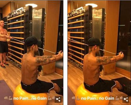 Tiền đạo người Brazil không hề lơ là các bài tập