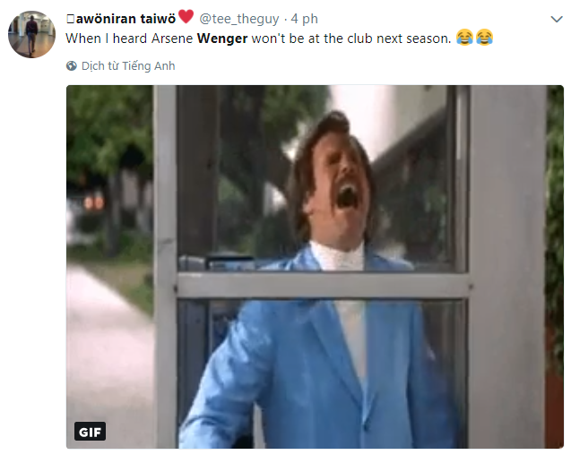 HLV Wenger nhận nhiều lời chia sẻ nồng ấm khi quyết định rời Arsenal - 7
Khi tôi nghe được thông tin Arsene Wenger không sẽ không còn ở Arsenal mùa giải tới