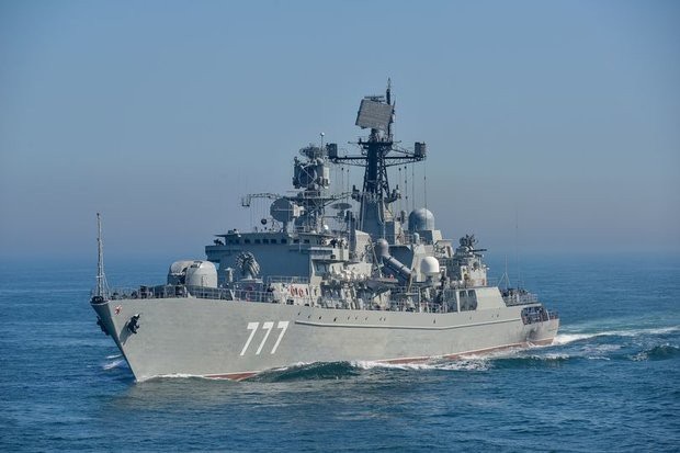 Tàu Hải quân Anh bám sát tàu chiến Nga qua eo biển - 1
Tàu chiến Yaroslav Mudry của Nga (Ảnh: Royal Navy)