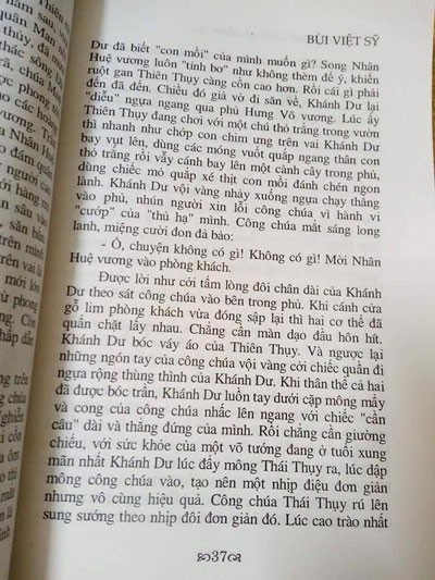 Tiểu thuyết lịch sử đoạt giải bị phản ứng vì cảnh sex dung tục - 2 Chi tiết gây tranh cãi trong cuốn tiểu thuyết (Ảnh: FB Nguyễn Đình Bổn).
