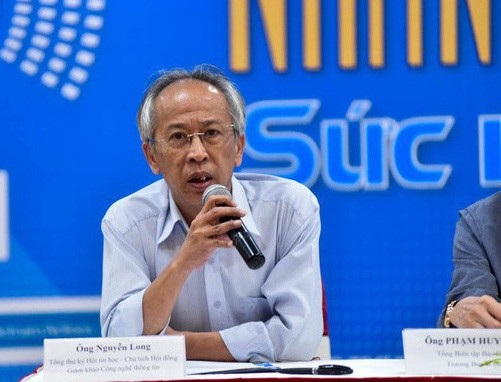 Nhân tài Đất Việt 2018: "Nhóm Sản phẩm số triển vọng sẽ là phần thi gay cấn nhất" - 3 Ông Nguyễn Long - Tổng Thư ký Hội Tin học Việt Nam, Chủ tịch hội đồng khẳng định không phải ai cứ đạt giải thì mới gặt hái được thành công