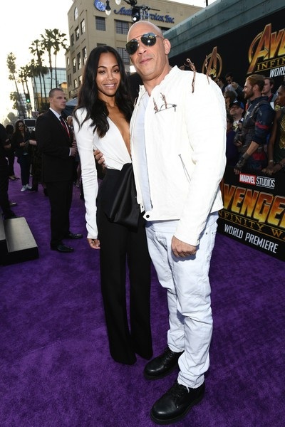 Gwyneth Paltrow đọ dáng với Zoe Saldana - 8
Zoe Saldana và đồng nghiệp Vin Diesel