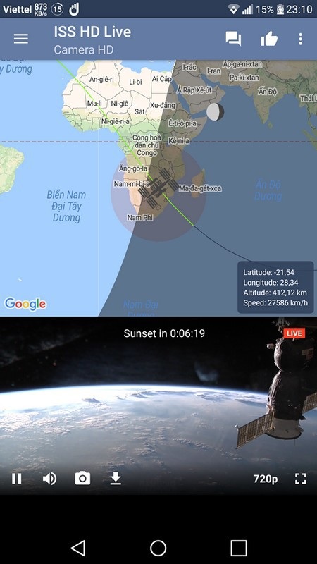 Thủ thuật giúp ngắm nhìn trái đất trực tiếp từ trạm vũ trụ quốc tế ISS - 1