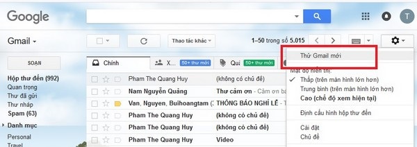 Hộp thư Gmail có giao diện mới, bổ sung hàng loạt tính năng ấn tượng - 4 Hộp thư Gmail có giao diện mới, bổ sung hàng loạt tính năng ấn tượng - 4