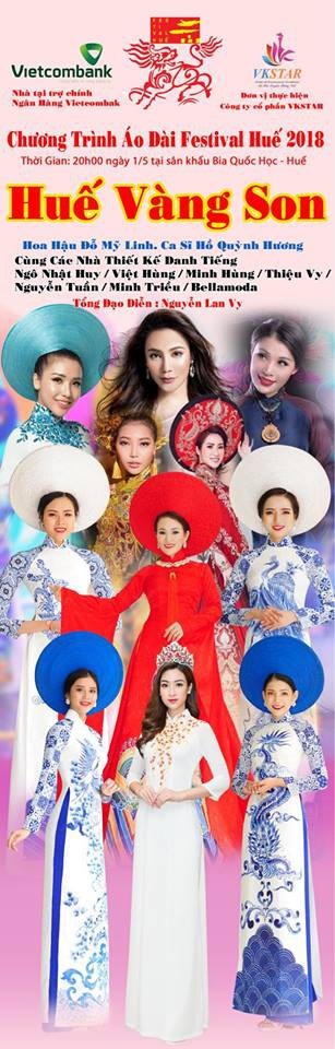 Đêm diễn “Huế Vàng Son” - nơi thăng hoa áo dài Việt với văn hóa cung đình cố đô - 1 Chương trình áo dài Huế Vàng Son trong Festival Huế 2018 sẽ được diễn ra vào đêm 1/5 tại sân khấu Bia Quốc Học