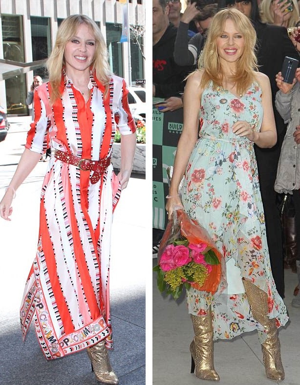 
Ngày 26/4, Kylie Minogue có mặt tại New York để quảng cáo cho album thứ 14 trong sự nghiệp của cô.
