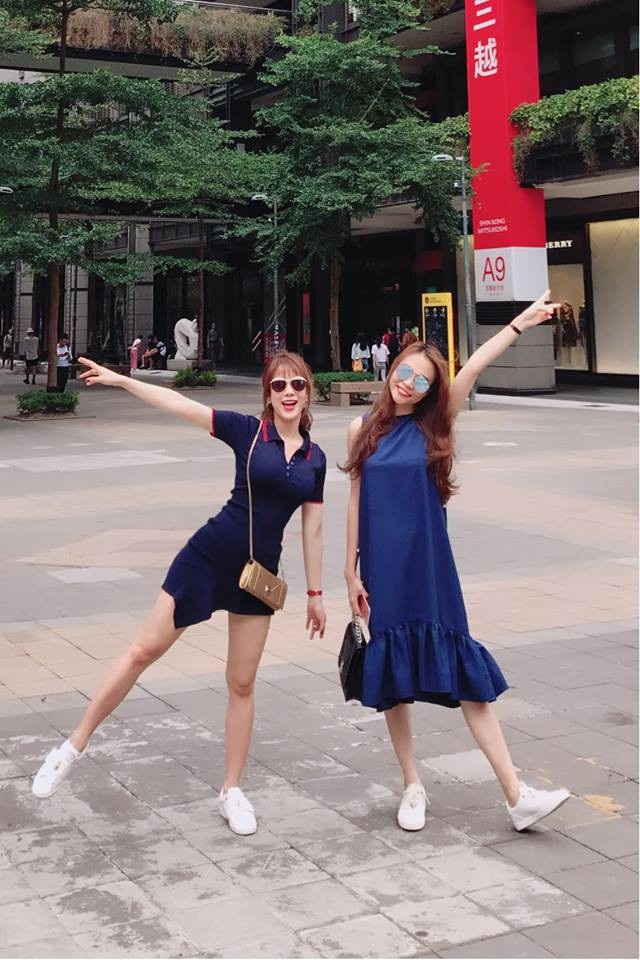 Hình ảnh trong chuyến vi vu Đài Loan của cả hai vào năm 2017.