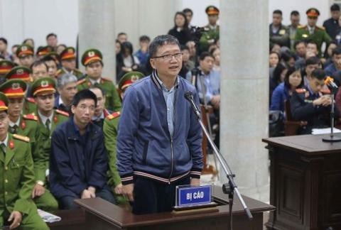 Con Trịnh Xuân Thanh kháng cáo đòi tài sản: Khó được trả? - 1
Trịnh Xuân Thanh trong phiên xét xử sơ thẩm tại TAND TP. Hà Nội vào đầu năm 2018.