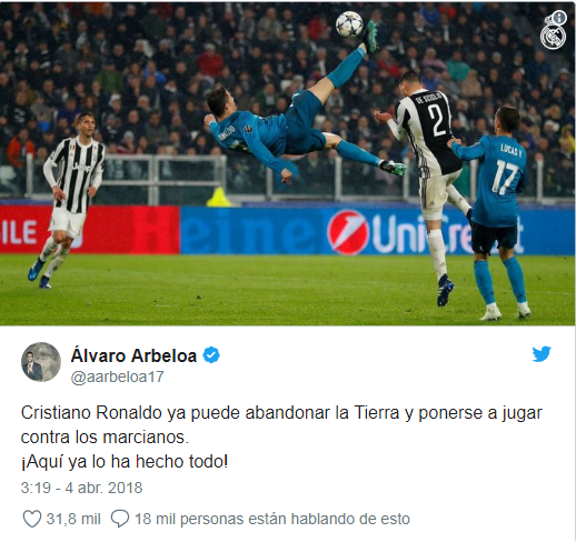 “C.Ronaldo nên rời khỏi Trái Đất và chơi bóng ở Sao Hỏa”. - 1 Arbeloa cho rằng C.Ronaldo nên chuyển lên Sao Hỏa chơi bóng
