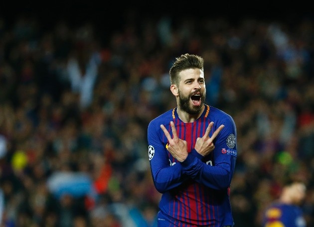 Barcelona 4-1 AS Roma: Hai tình huống phản lưới nhà - 4
Niềm vui của Pique sau khi nâng tỷ số trận đấu lên 3-0