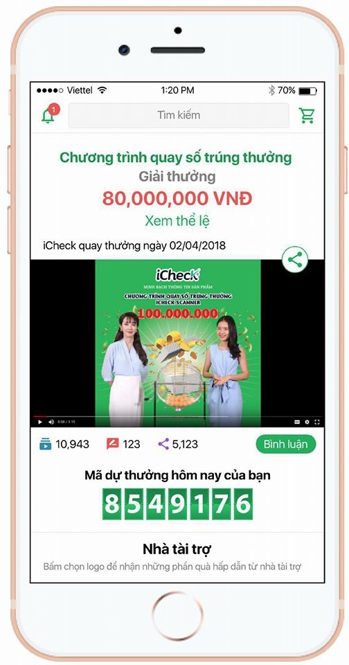Nhanh tay giật ngay giải thưởng lên tới 80 triệu đồng - 1 Nhanh tay giật ngay giải thưởng lên tới 80 triệu đồng - 1