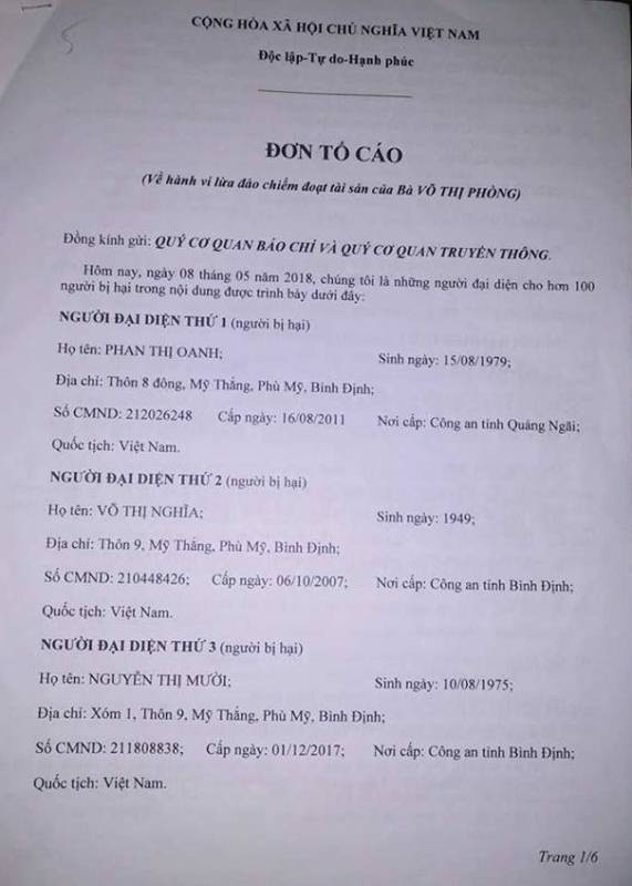 Chủ hụi “mất hút” cùng 3,5 tỷ đồng, dân nghèo mất ăn mất ngủ - 2 Người dân gửi đơn tố cao gửi đến cơ quan chức năng và báo chí.