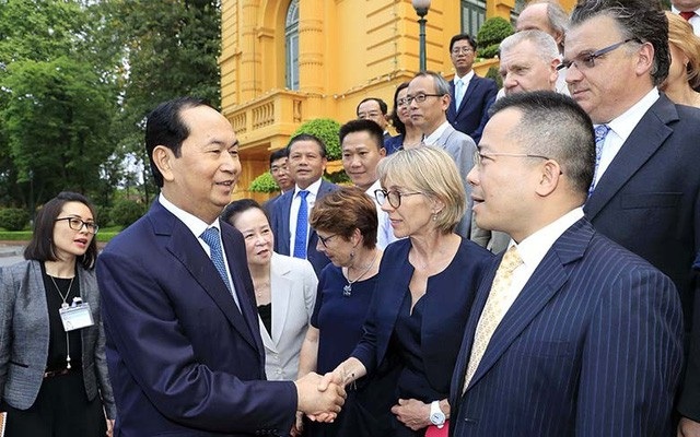 Chủ tịch nước Trần Đại Quang gặp các nhà khoa học dự “Gặp gỡ Việt Nam” 2018 - 1
Chủ tịch nước Trần Đại Quang gặp các nhà khoa học dự “Gặp gỡ Việt Nam” 2018