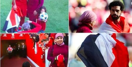 Salah phải lập kỷ lục, bà xã xinh đẹp mới chịu “xuất đầu lộ diện” - 1 Bà xã Salah vừa bất ngờ xuất hiện