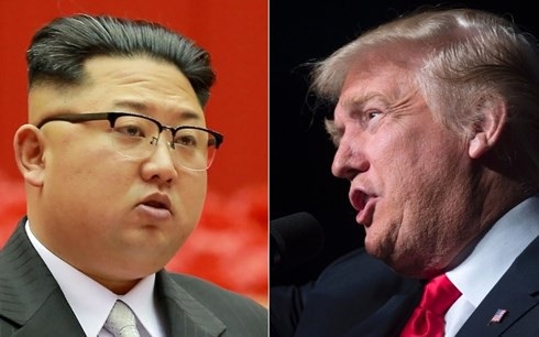 Dọa hủy thượng đỉnh với Mỹ, đòn cân não của ông Kim Jong-un - 1
Lãnh đạo Triều Tiên Kim Jong-un và Tổng thống Mỹ Donald Trump (phải). Ảnh: Reuters