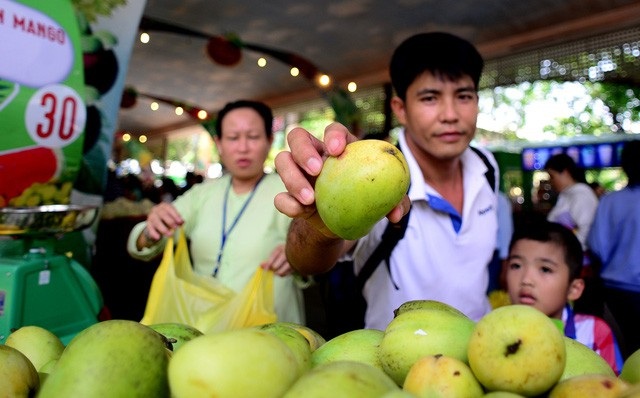 Lễ hội trái cây Nam Bộ 2018: Không thu phí trẻ em ngày 1/6 - 3 Du khách được thỏa thích tận hưởng hương vị tươi ngon, thanh mát, bổ dưỡng của hàng trăm loại trái cây đầu mùa chín mọng, giá rẻ hơn thị trường từ 20% đến 30% suốt 3 tháng hè. Qua 13 mùa lễ hội, gần 20.000 tấn trái cây Việt đã được tiêu thụ tại “Chợ nổi trái cây”.