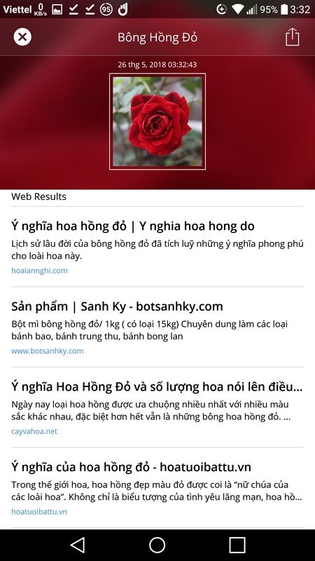 Thủ thuật giúp dễ dàng tìm kiếm bằng hình ảnh trên smartphone - 7 Từ khóa nhận diện đối tượng và kết quả tìm kiếm sau khi được chuyển sang tiếng Việt