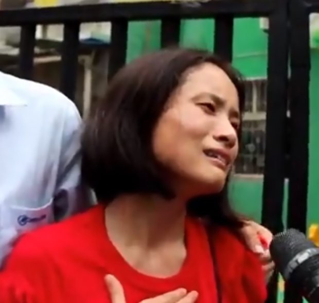 
Cô Wu Xuemei, mẹ của cậu bé 4 tuổi xấu số.
