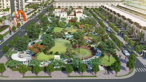 Thang Long Home – Hiệp Phước xây dựng cộng đồng cư dân chuyên gia - 2 Thang Long Home – Hiệp Phước có diện tích mảng xanh lớn, mang đến không gian sống trong lành.