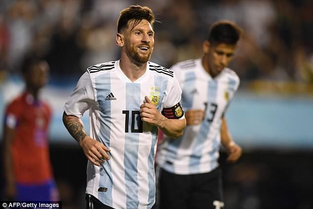 
Messi đã 6 lần lập hattrick khi khoác áo đội tuyển Argentina
