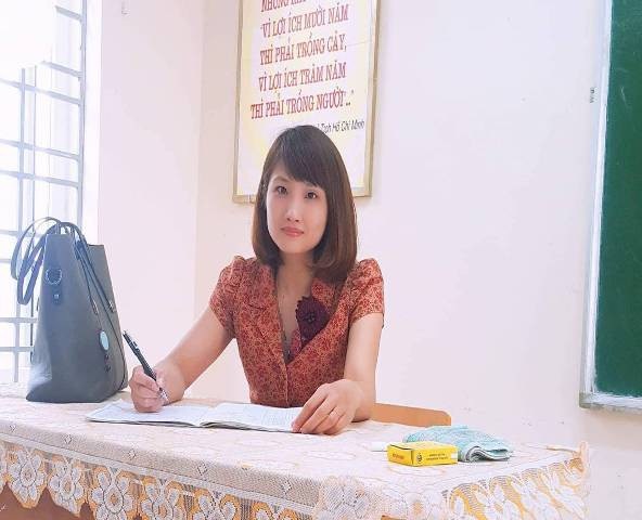 
Cô giáo Trần Thanh Minh, Trường THPT Phú Xuyên A (Hà Nội). Ảnh: QĐ
