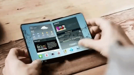 Lộ thời điểm ra mắt smartphone có thể gập lại đầu tiên của Samsung - 1 Ý tưởng về chiếc smartphone với màn hình có thể gập được đã từng được Samsung đưa ra từ cách đây 5 năm