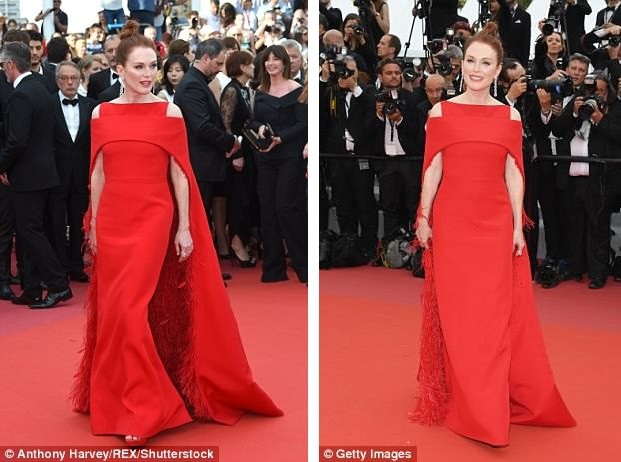 Dàn mỹ nhân mặc gì trong đêm khai mạc LHP Cannes 2018? - 4
Julianne Moore lại chọn gam đỏ cho đêm khai mạc.