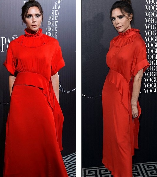 Victoria Beckham lộ mặt mệt mỏi trên thảm đỏ - 7
Nhà thiết kế xinh đẹp nói thêm cô may mắn có ông xã hỗ trợ việc chăm sóc bốn đứa con mỗi khi cô vắng nhà.