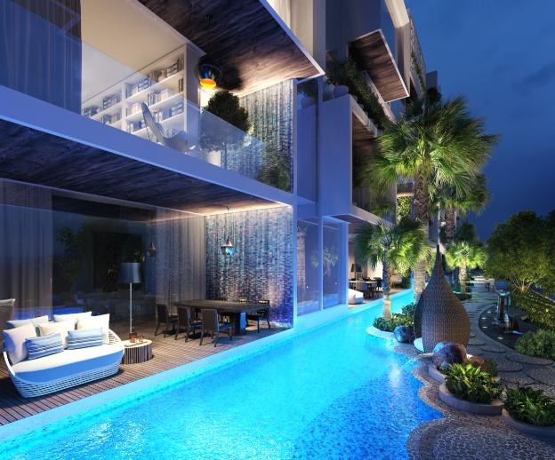 Siêu dự án bất động sản cao cấp nhất Sài Gòn sắp ra mắt - 2 Phối cảnh hồ bơi Panorama xuyên suốt, kết nối đến từng căn biệt thự.