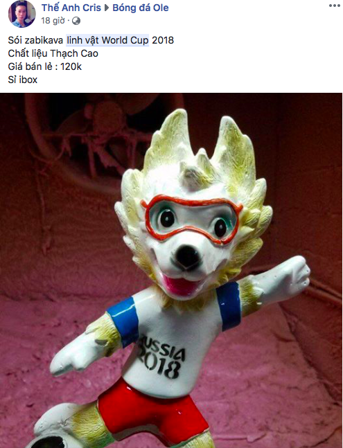 Tượng thạch cao linh vật World Cup