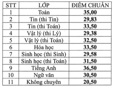 Đã có điểm chuẩn vào trường Phổ thông Năng khiếu (ĐHQG TPHCM) - 2 Đã có điểm chuẩn vào trường Phổ thông Năng khiếu (ĐHQG TPHCM) - 2