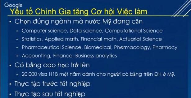 Học sinh giỏi Toán thì nên chọn du học ngành gì ở Mỹ? - 1 Một số ngành mà thị trường Mỹ đang có nhu cầu nhân lực cao.
