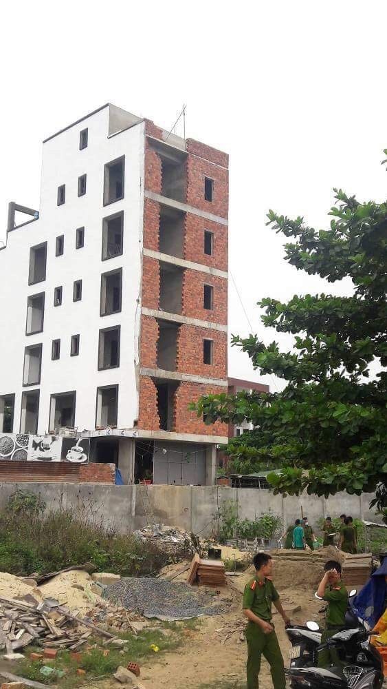 Rơi từ tầng 7, nam thanh niên tử vong tại chỗ - 1 Hiện trường công trình nơi nam thanh niên làm phụ hồ gặp nạn, tử vong tại chỗ