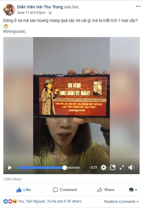 Sao Việt tiết lộ động trời: Hoài Linh mở dịch vụ thám tử? - 3 
Thu Trang khẳng định thêm về Dịch vụ thám tử Hoài Linh