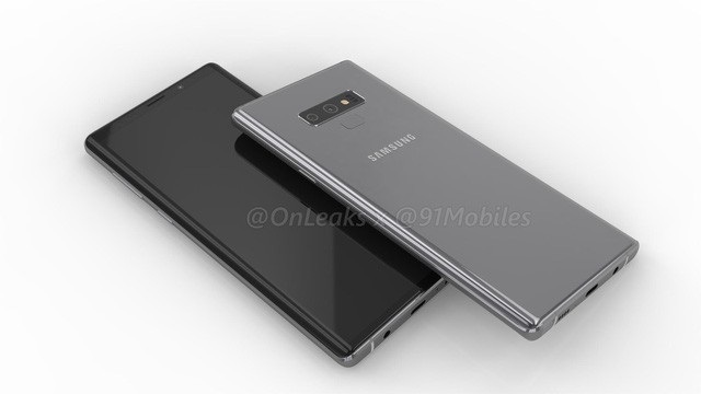 Galaxy Note 9 lộ thiết kế viền siêu mỏng, camera kép, ra mắt ngày 9/8 - 2
Một bản dựng của Galaxy Note 9.