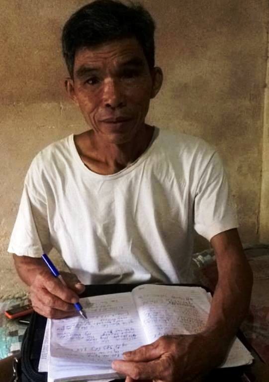 Lập hồ sơ khống, quan xã bỏ túi hơn 1 tỷ đồng tiền giải phóng mặt bằng - 1 Ông Kiệm, người đã phát hiện ra việc làm sai trái của cán bộ xã Quảng Lộc.