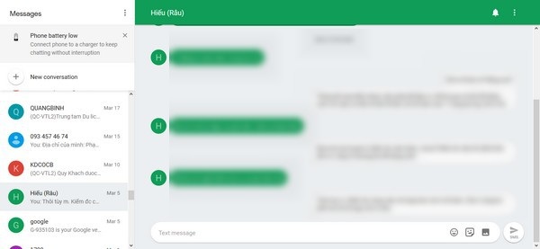Người dùng smartphone Android nhận và gửi tin nhắn trực tiếp từ máy tính - 5 Người dùng smartphone Android nhận và gửi tin nhắn trực tiếp từ máy tính - 5