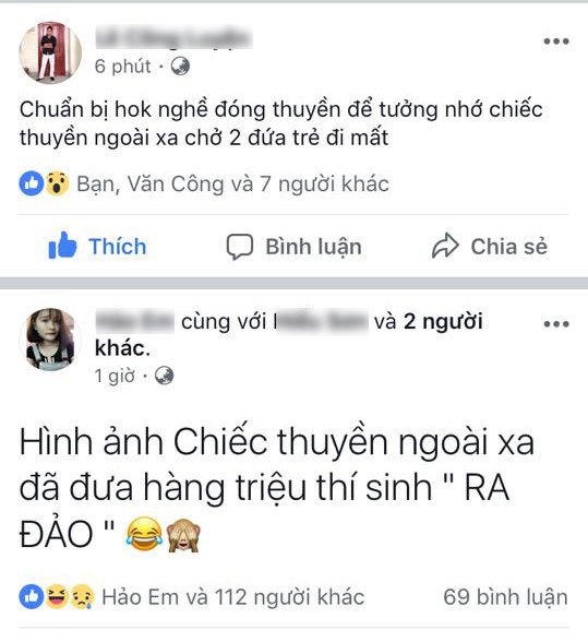 Trong khi đó, có thí sinh quyết định chuyển hướng sang học nghề đóng tàu để tưởng nhớ chiếc thuyền ngoài xa chở 2 đứa trẻ đi mất