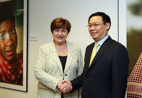 Phó Thủ tướng Vương Đình Huệ gặp gỡ Tổng Giám đốc WB, IMF tại Mỹ - 1 Phó Thủ tướng Vương Đình Huệ và Tổng Giám đốc Ngân hàng thế giới