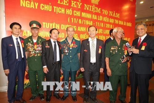 Tổng Bí thư dự lễ kỷ niệm 70 năm ngày Bác Hồ kêu gọi thi đua ái quốc - 6 Các đại biểu dự Lễ kỷ niệm. Ảnh: Dương Giang/TTXVN