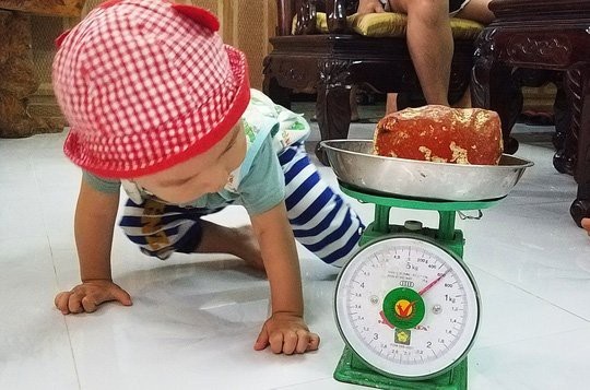 Kỳ lạ hai viên đá thơm như nước hoa, trả 5 tỷ đồng chưa bán - 4
Viên đá màu đỏ hồng nặng 0,6kg