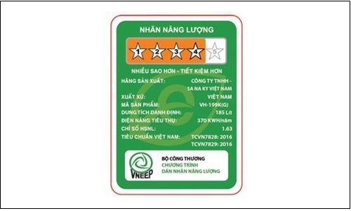 Tủ lạnh sẽ phải thử nghiệm và dán nhãn năng lượng trước khi ra thị trường - 2 Nhãn năng lượng mẫu đối với Tủ lạnh