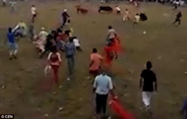 Người đàn ông thiệt mạng trong lễ hội đấu bò ngay đầu năm mới - 4 Người ta đã nhanh chóng đưa anh Barrios ra khỏi sân đấu để tới bệnh viện cấp cứu, nhưng vết thương quá nặng, không thể nào chữa chạy.