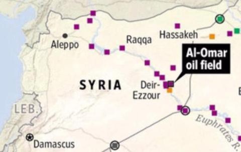 Mỹ buông Tây Nam Syria, Nga nhường phía đông Euphrates? - 1
Mỹ và người Kurd đang kiểm soát các mỏ dầu phía Đông sông Euphrates (Deir Ezzor)
